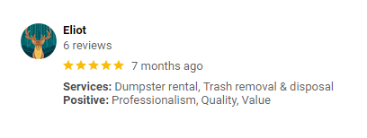 dumpster rental baltimore